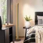 Lampadaire moderne noir, Baruch, 15W, 3000K LED, avec interrupteur