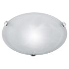 Lampe plafond en verre nickel, Filia