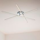 Lampe plafond design nickel, Gottrup, 8,5W, 3000K LED