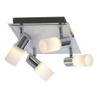 Spot plafond en verre gris, Morely, 4,3W, 3000K LED