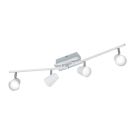 Spot plafond en verre blanc, Laysha, 6W, 3000K LED