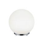Lampe de table moderne chromée, Berkant, 5,5W, 3000K LED, avec télécommande