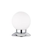 Lampe de table moderne chromée, Nolan, 3W, 3000K LED, avec interrupteur