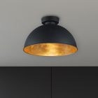 Lampe plafond industrielle noire, Lyndee