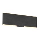 Applique up and down moderne noire, Zwier, 2W, blanc chaud à froid réglable LED, avec interrupteur