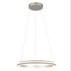 Suspension moderne nickel, Jiry, 34W, white switch LED, gradable en 3 étapes