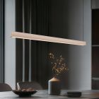 Suspension moderne beige, Wishal, 29W, white switch LED, gradable en 3 étapes