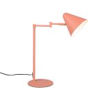 Lampe de bureau moderne orange, Jille, avec interrupteur