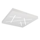 Lampe plafond design blanche, Eelco, 24W, blanc chaud à froid réglable LED, gradable en 3 étapes