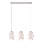 Suspension moderne blanche, Delana