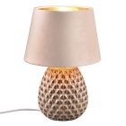 Lampe de table en céramique beige, Anderson, avec interrupteur