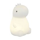 Lampe de table pour enfants en plastique blanche, Vedat, 0,5W, RGBW LED, avec interrupteur