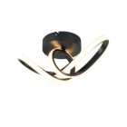 Plafonnier design noir, Wiard, 7W, 3000K LED