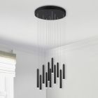 Suspension moderne noire, Jessamy, 2,5W, 3000K LED