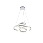 Suspension moderne argentée, Davu, 52W, 3000K LED