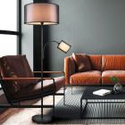 Lampadaire liseuse moderne anthracite, Mirle