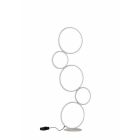 Lampadaire moderne blanc, Robon, 36W, 3000K LED, avec interrupteur