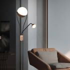 Lampadaire moderne marron, Xelly, 18W, 3000K LED, avec interrupteur