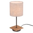 Lampe de table vintage nickel, Milco, avec interrupteur