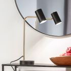 Lampe de table moderne laiton, Kaso, avec interrupteur