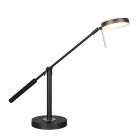 Lampe de table moderne noire, Bilge, avec variateur tactile