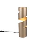 Lampe de table design marronne, Marouan, avec interrupteur