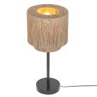 Lampe de table rustique beige, Rinus