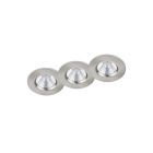 Spot encastré salle de bain moderne nickel, Iman, 5W, 3000K LED, IP65