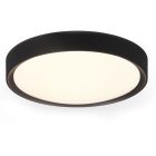 Plafonnier salle de bain en plastique blanc, Evelina, 18W, 3000K LED, IP44