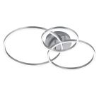 Lampe plafond moderne nickel, Elze, 28W, RGBW LED, avec télécommande