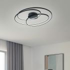 Lampe plafond moderne noire, Sabra, 50W, 3000K LED