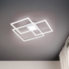 Lampe plafond moderne blanche, Kimoni, 38W, 4000K LED, gradable en 3 étapes