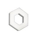 Lampe plafond moderne blanche, Kojo, 8W, 3000K LED