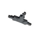 Pièce en T avec guide, métal, noir