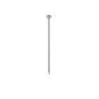 Suspension pour éclairage sur rail biphasé, métal, gris, 25cm
