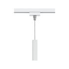 Adaptateur de suspension pour éclairage sur rail biphasé, blanc