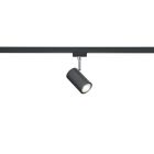 Spot noir pour éclairage sur rail biphasé Kaso