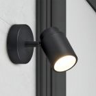 Spot plafond salle de bain moderne noir, Nelis, IP44