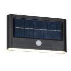Applique solaire extérieur moderne noire, Nefise, 8W, 4000K LED, IP44