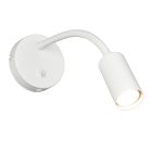 Applique murale moderne blanche, Suradj, avec interrupteur