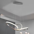 Suspension moderne nickel, Jonny, 28W, 3000K LED