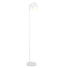 Lampadaire rechargeable en métal blanche, Suraya, 4,5W, 3000K LED, gradable en 3 étapes