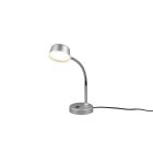 Lampe de bureau moderne nickel, Fabio, 4,5W, 3000K LED, avec interrupteur