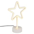 Lampe de table pour enfants en plastique blanche, Sario, 1W, 3000K LED
