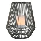 Lampe de table solaire extérieur moderne grise, Rochelle, 1W, 3000K LED, IP44