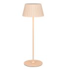 Lampe de table d'extérieur rechargeable moderne marronne, Reshma, 1,5W, 3000K LED, IP44, avec variateur tactile