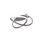 Lampe plafond moderne nickel, Sanura, 18W, 3000K LED