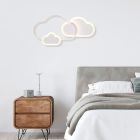 Plafonnier pour enfants moderne blanc, Cemil, 29W, RGBW LED, avec télécommande