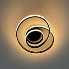 Lampe plafond moderne noire, Jonny, 18,5W, 3000K LED, gradable en 3 étapes