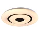 Plafonnier connecté moderne blanc, Rinske, 16W, blanc chaud à froid réglable LED, avec télécommande